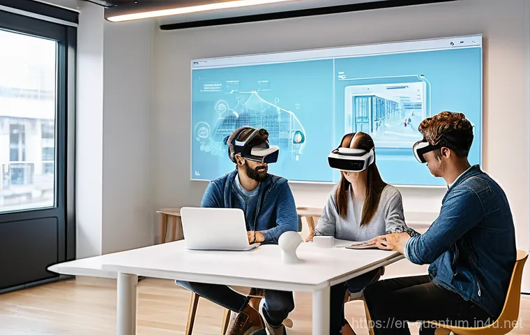 양자컴퓨터와 5G - **Prompt:** Inside a cutting-edge quantum research laboratory, a brilliant scientist, wearing a whit...