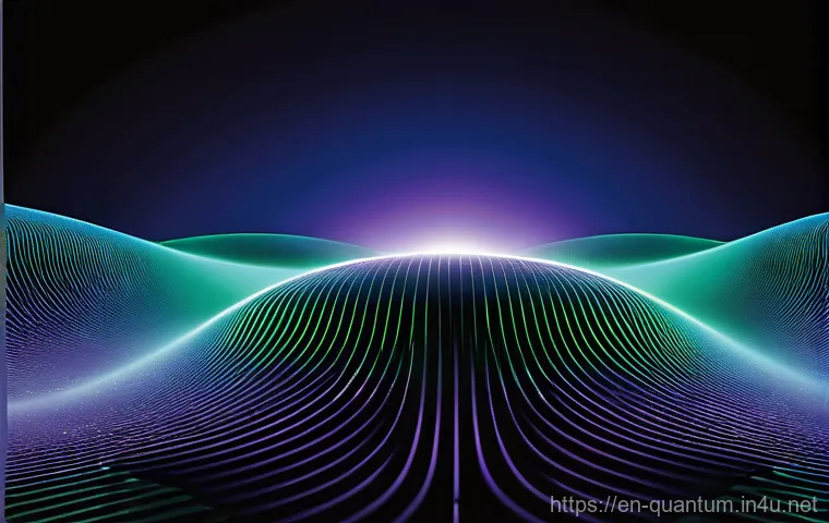 양자측정 - **Prompt 1: The Quantum Riddle**
"A highly stylized, conceptual image depicting the famous doubl...